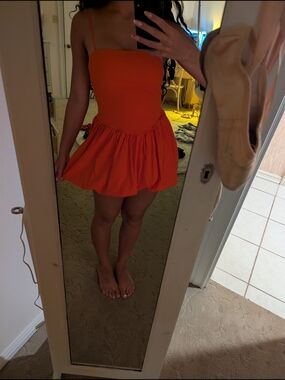 Gianni Bini Bright Red Bubble Skirt Dress